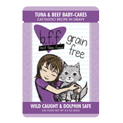 BFF Tuna and Beef Baby Cakes Cat Food 3 oz Pouch Cat Food